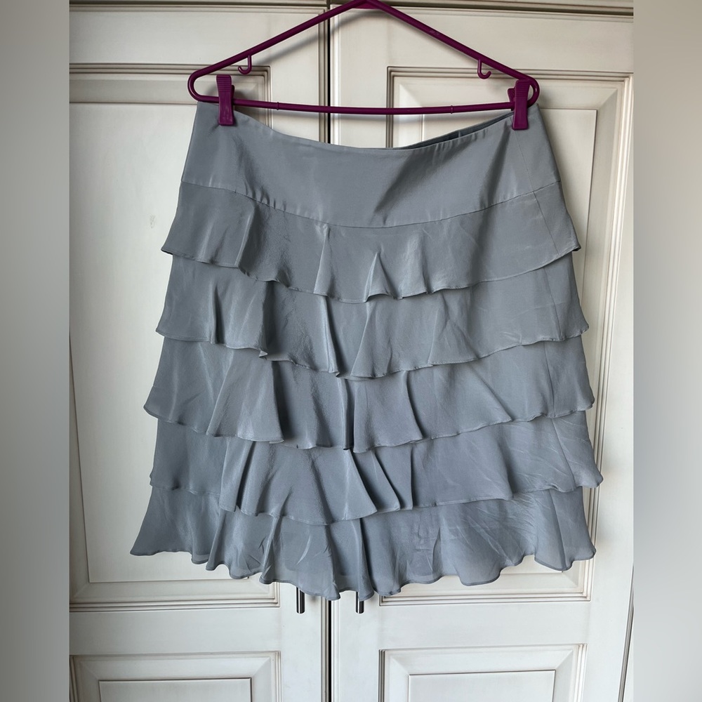 Talbots size 12 Silk ruffle lined skirt
